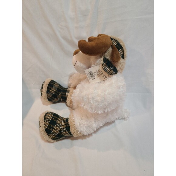 Merry Brite Cuddly Classics White Reindeer Plush - Picture 5 of 7